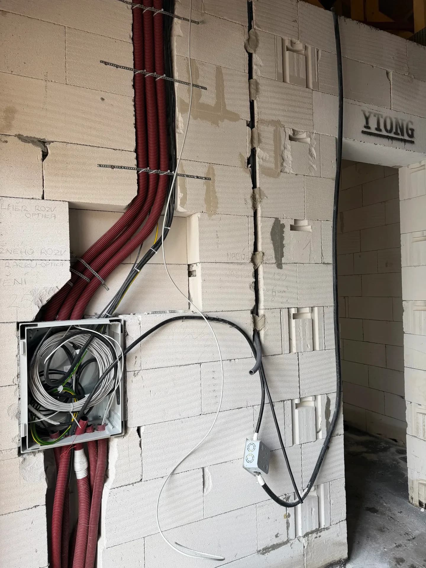 Elektroinstalace novostavby rodinného domu